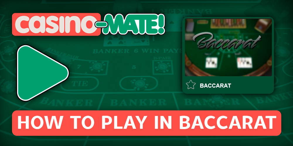 Baccarat online casino - how to play at Casino-Mate