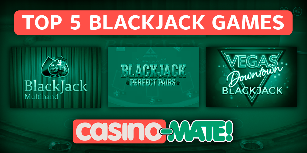 The best blackjack games at Casino Mate for players from Australia